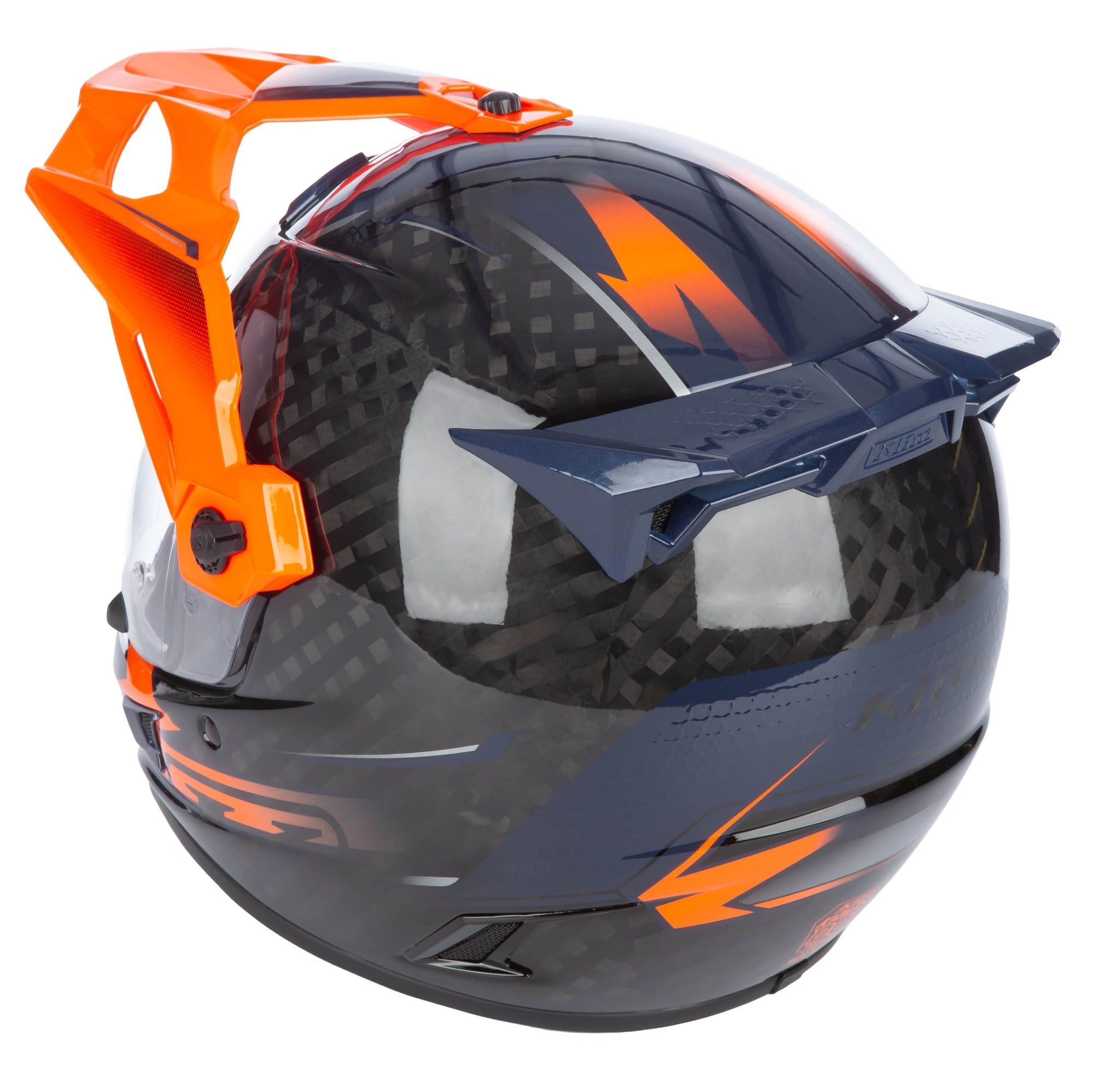 Mũ Adventure KLIM Krios Pro Carbon - Echo Gloss Black - Striking Orange - Petrol 