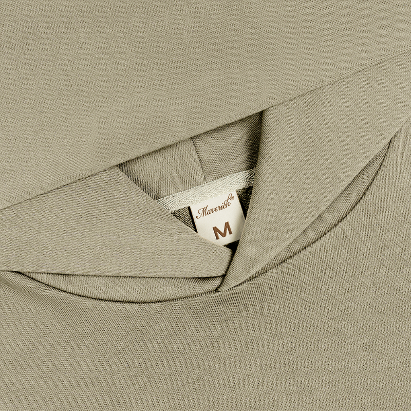 maverick-initial-boxy-hoodies-beige || Beige