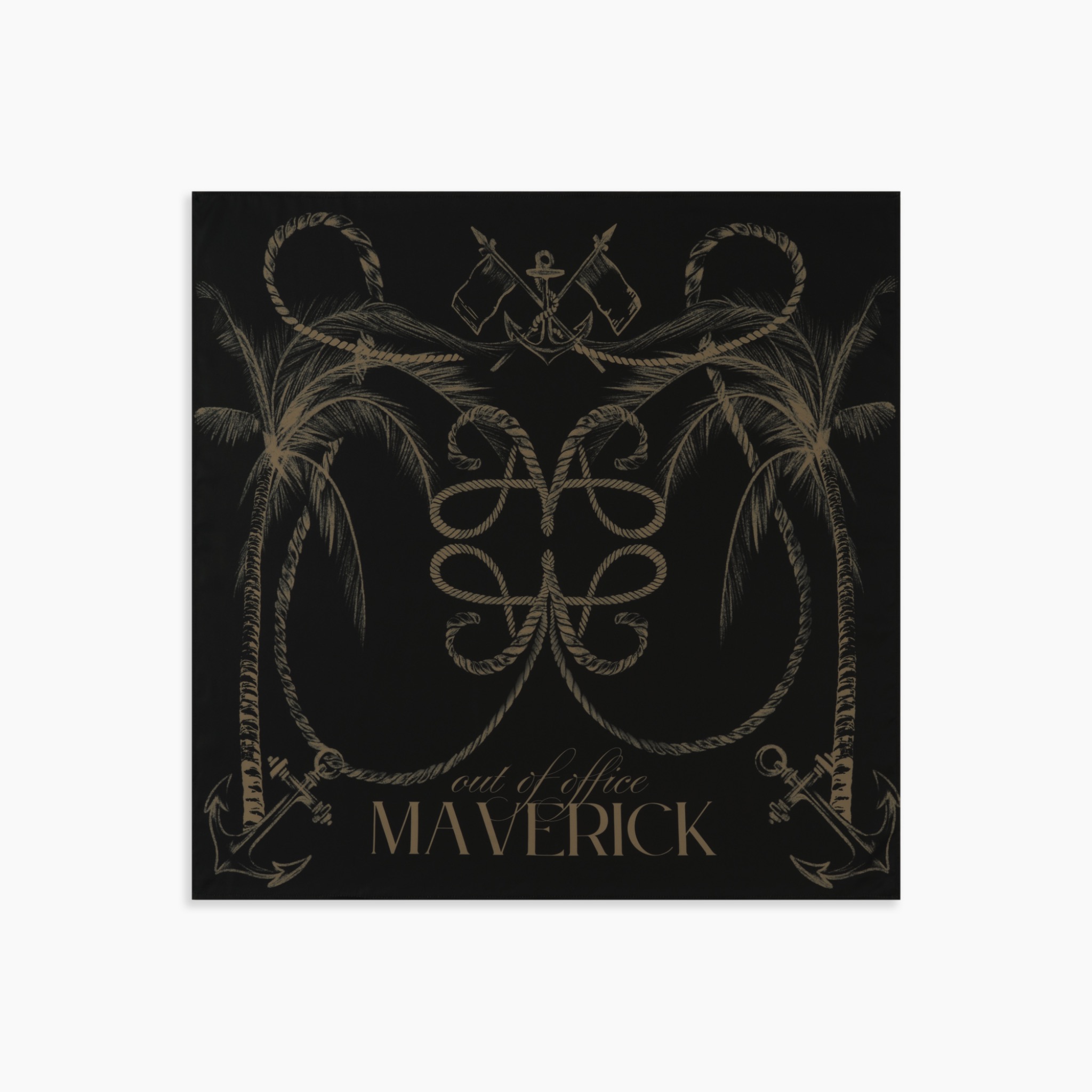 mvrk-out-of-office-satin-bandana || Black