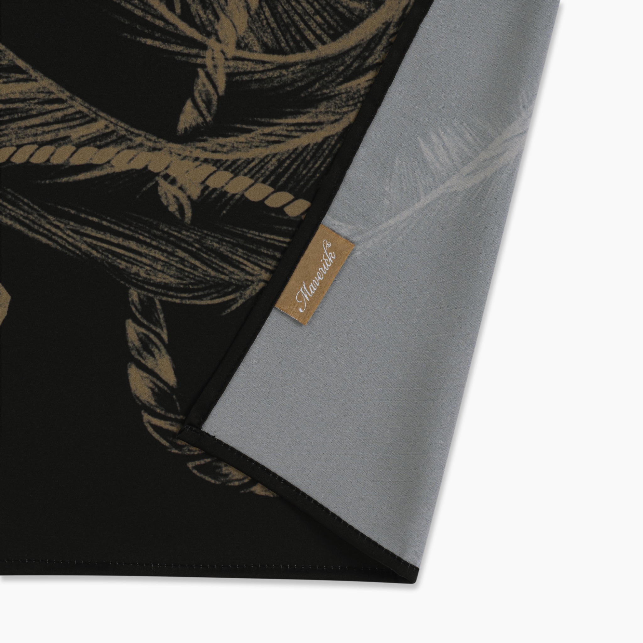 mvrk-out-of-office-satin-bandana || Black