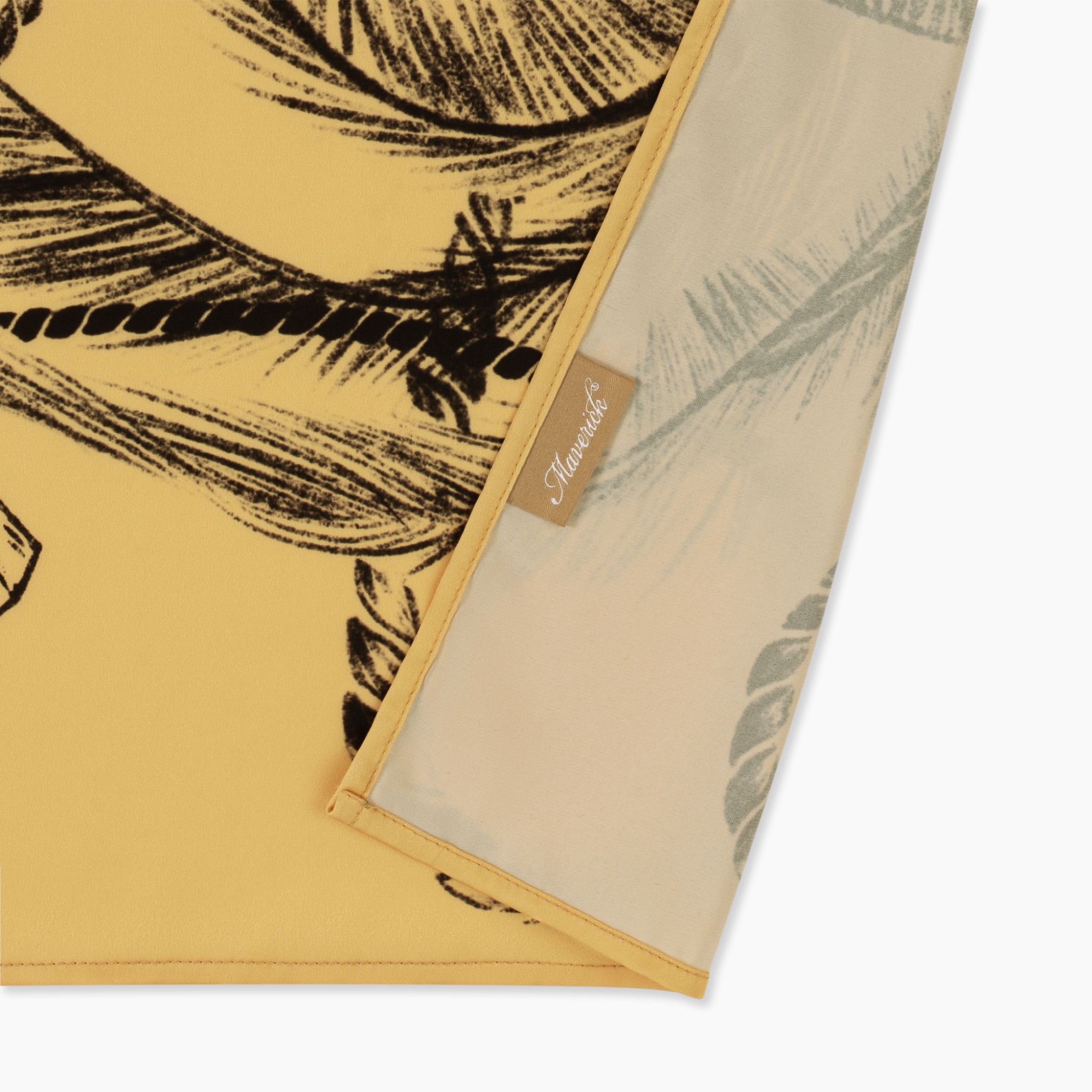 mvrk-out-of-office-satin-bandana || Sand Yellow