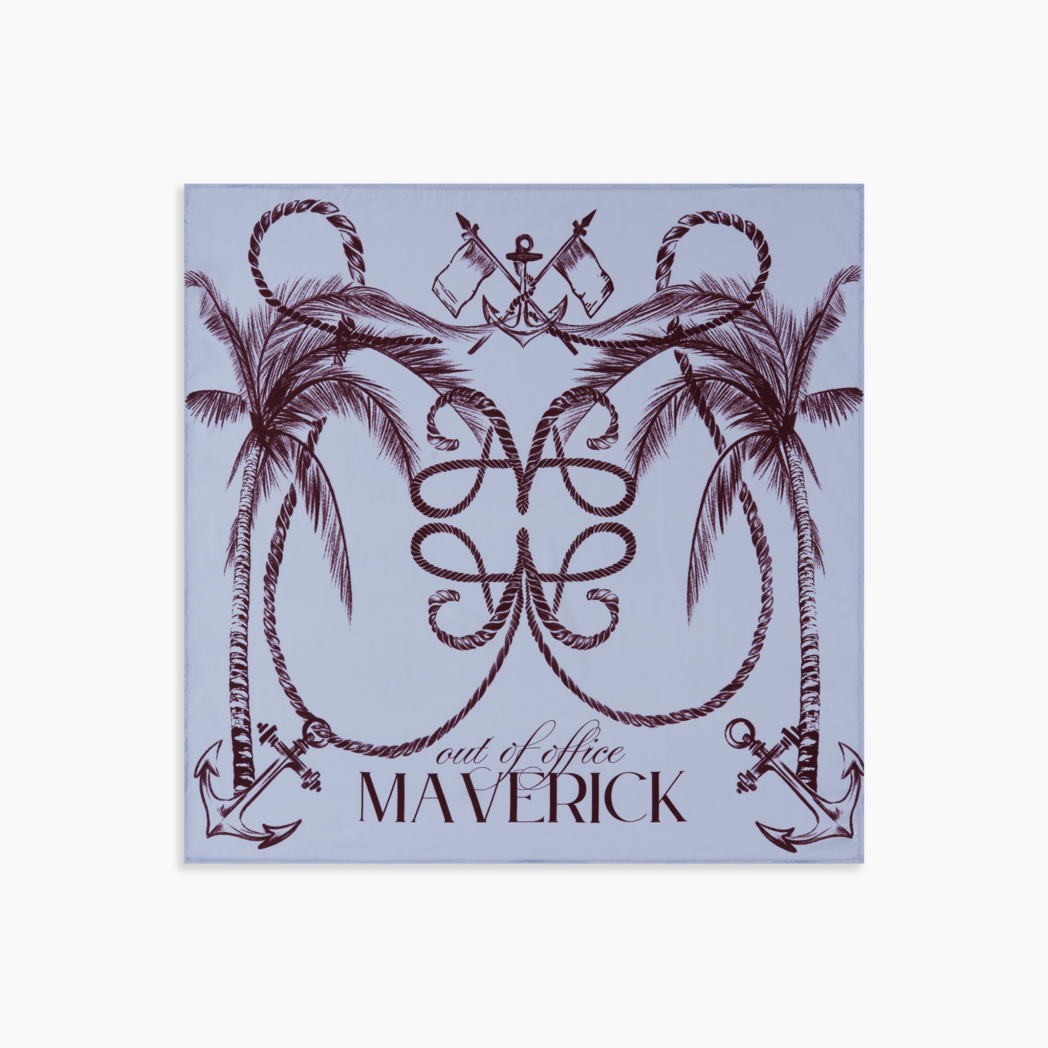 mvrk-out-of-office-satin-bandana || Light Blue