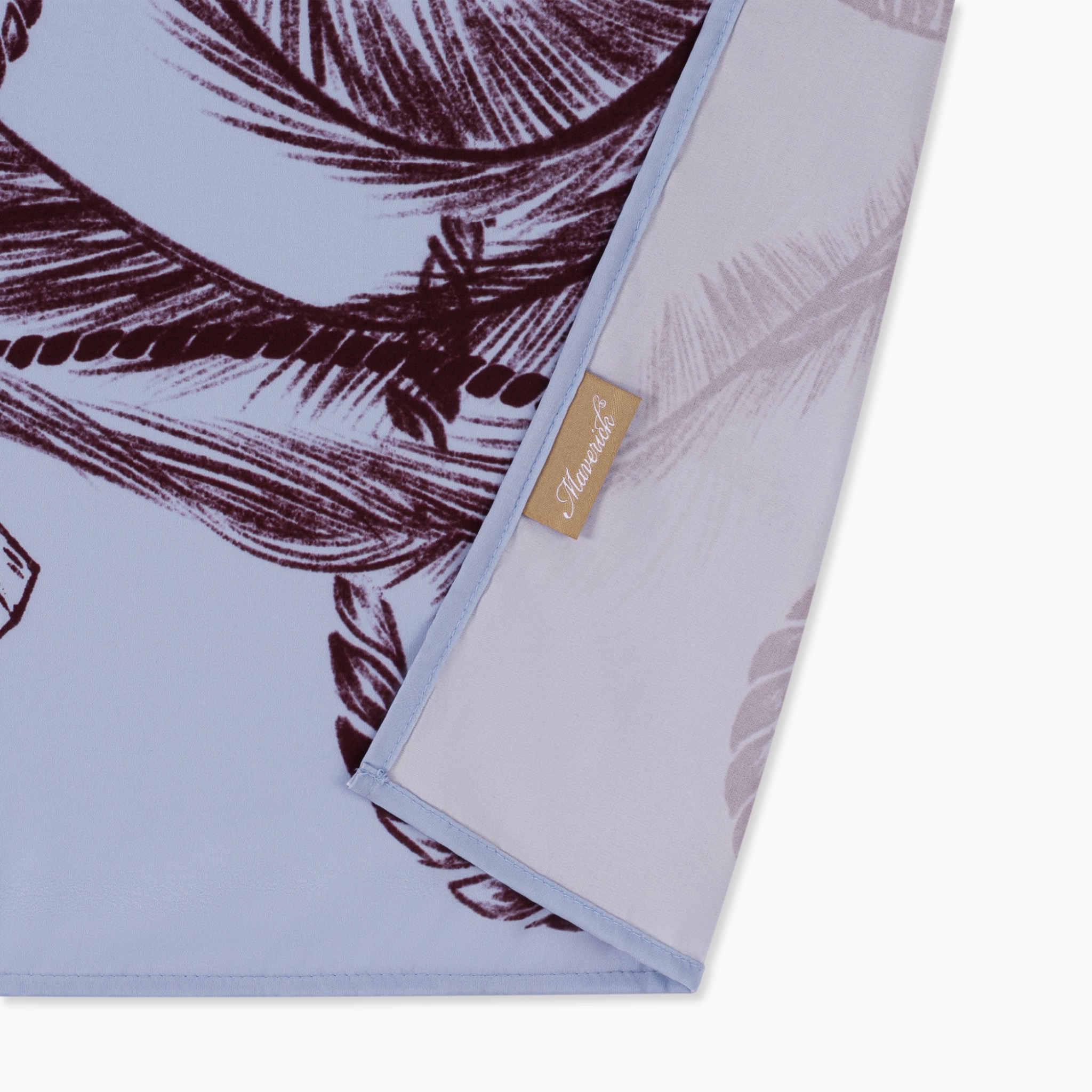 mvrk-out-of-office-satin-bandana || Light Blue