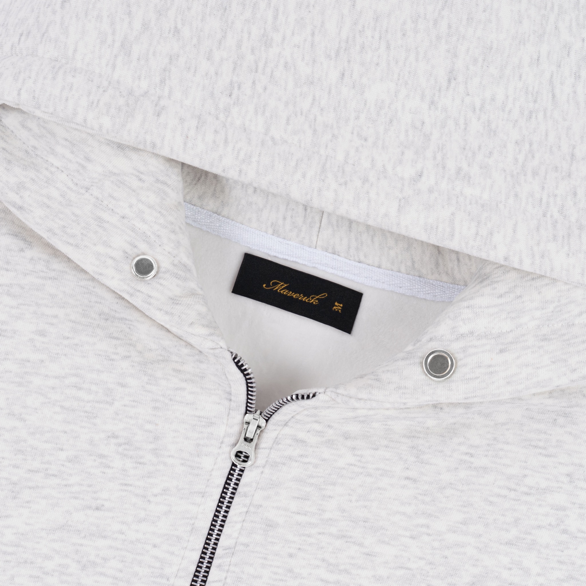 mvrk-initial-hoodie-zip || Light Grey
