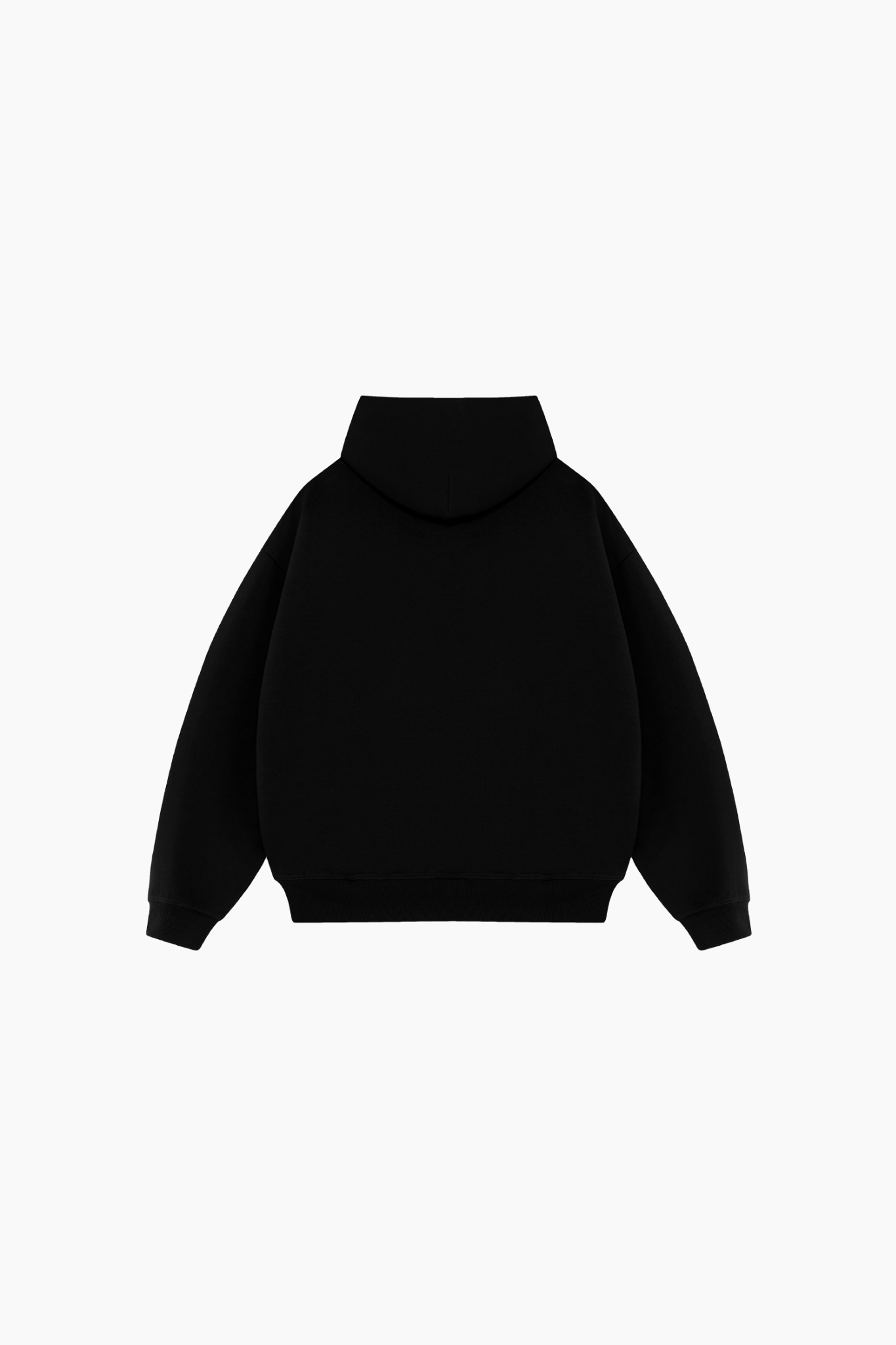 Maverick Initial Boxy Hoodies Black