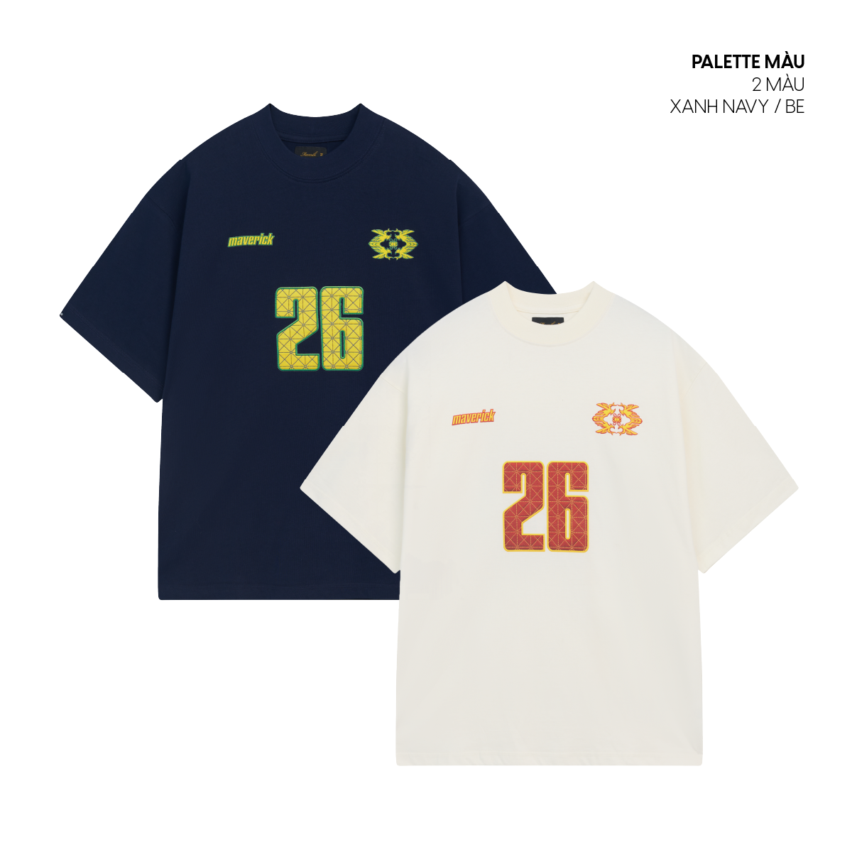Áo thun MVRK World Cup 26 Unisex Form Boxy 250 GSM 100% Cotton Compact, Áo Mặc Hàng Ngày Thoải Mái Thấm Hút Tốt