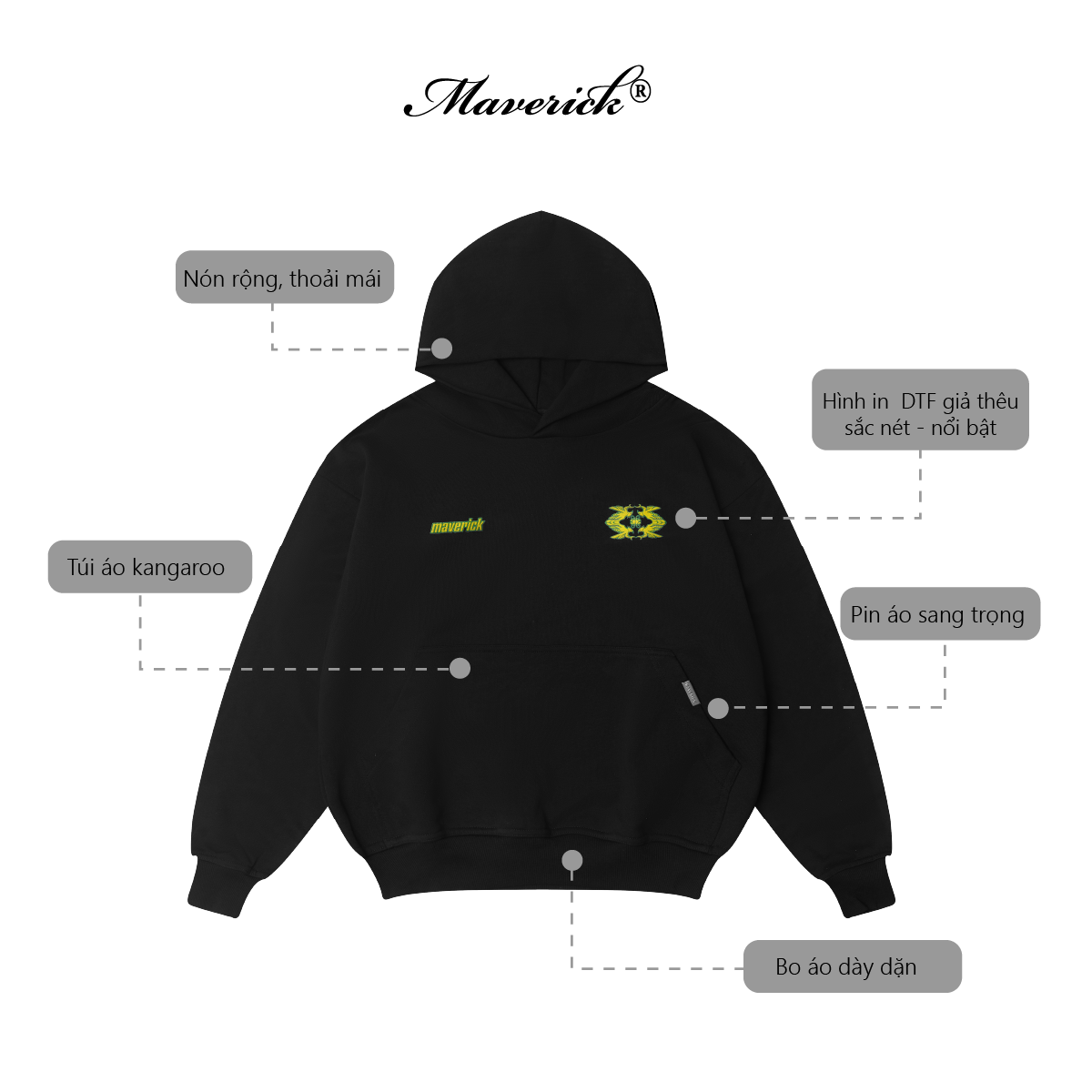 Áo Hoodie Unisex Boxy World Cup 26 440GSM Chất Nỉ Chân Cua Dày Dặn Thấm Hút Chống Nắng Tốt