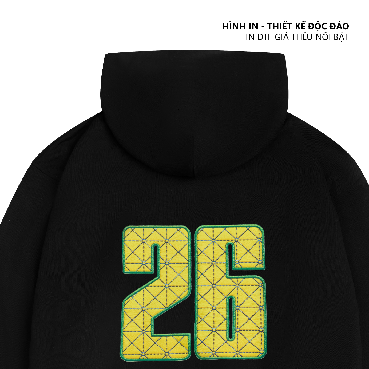 Áo Hoodie Unisex Boxy World Cup 26 440GSM Chất Nỉ Chân Cua Dày Dặn Thấm Hút Chống Nắng Tốt