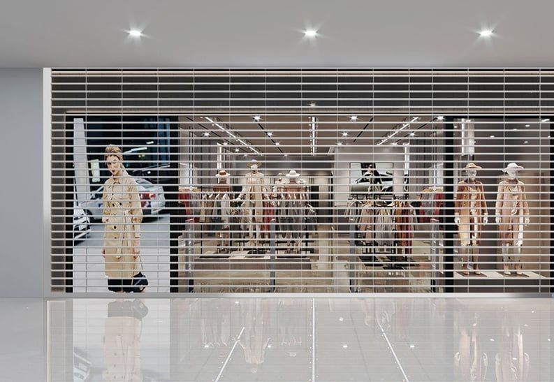  Cửa cuốn khớp thoáng 