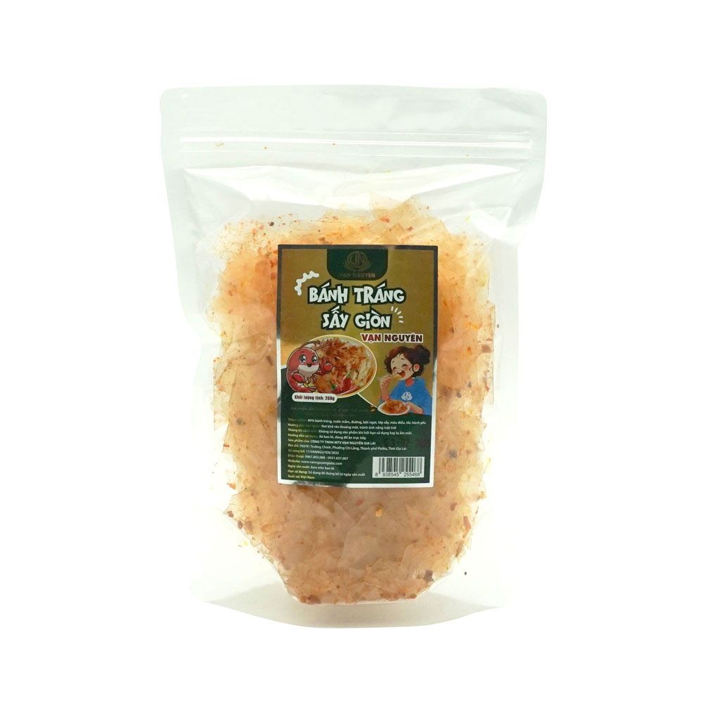  Bánh tráng tép sấy giòn Gia Lai 