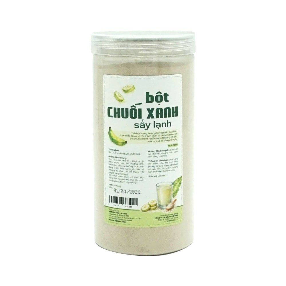  Bột chuối xanh sấy lạnh 