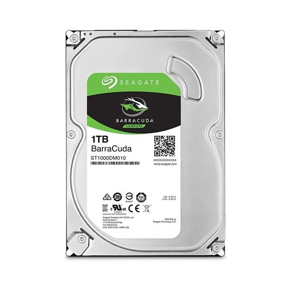 HDD Seagate BarraCuda 1TB 256MB Cache SATA III - 7200RPM (ST1000DM014)