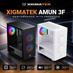 Case Xigmatek Amun 3F - M-ATX (Black) (EN90533)