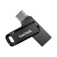 SanDisk Ultra® Dual Drive Go USB Type-C™ Flash Drive, SDDDC3 64GB, USB3.2 Gen 1 Type C / Type A, Swivel Design, Black