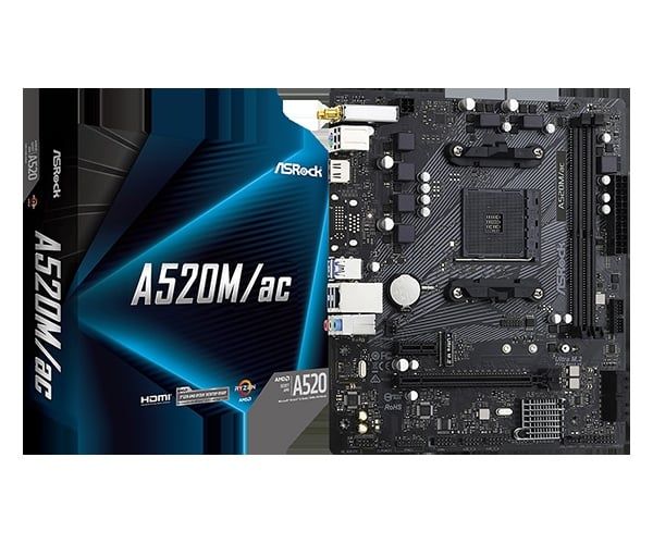 Mainboard ASRock A520M-AC wifi DDR4