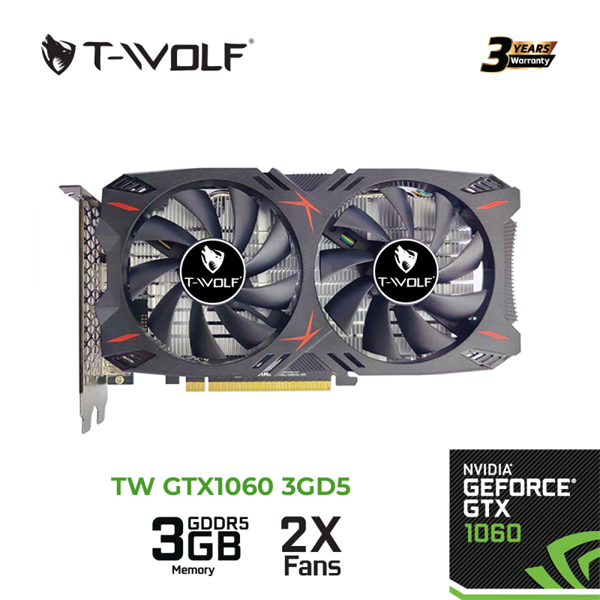 Card màn hình T-WOLF GTX 1060 3GB GDDR5