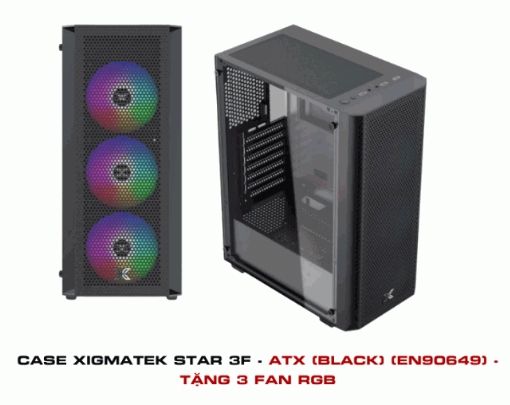 Case Xigmatek Star 3F - ATX (Black) (EN90649)