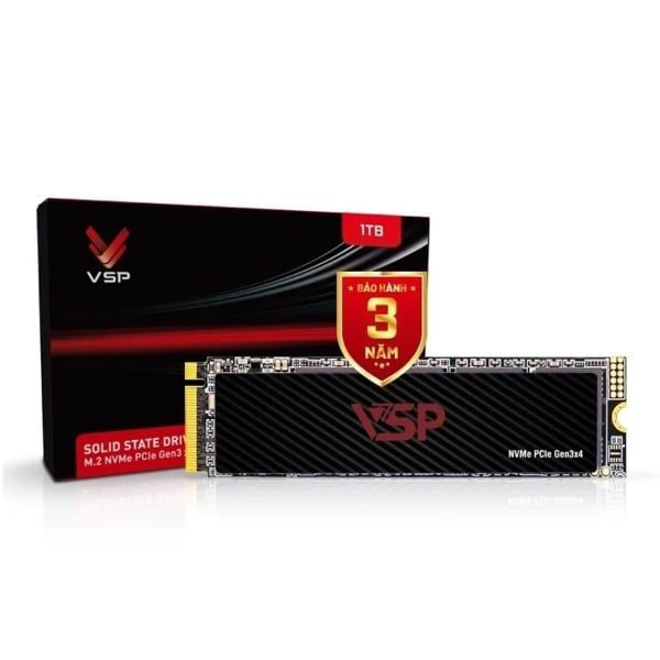 SSD VSP N-1TB 1TB M.2 NVMe PCIe Gen 3x4 (Đọc 3500MB/s - Ghi 3000MB/s)