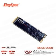 SSD Kingspec 512Gb Interface NVMe ( DDocj 2400Mb/s - Ghi 1700 Mb/s)