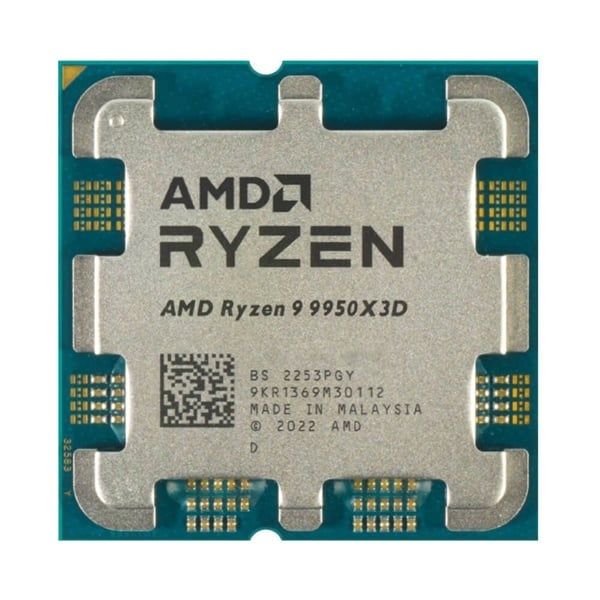 CPU AMD Ryzen 9 9950x3D (16 nhân 32 luồng, 16MB, 170W. AMD) Tray chính hãng