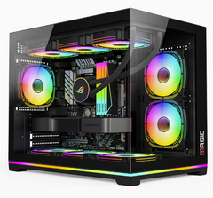 CASE Magic GM-06L Pro (Led RGB/ARGB) (Full M-ATX) (Aio 360 Top) - Đen