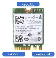 Card WIFI Laptop Intel 7260NGW