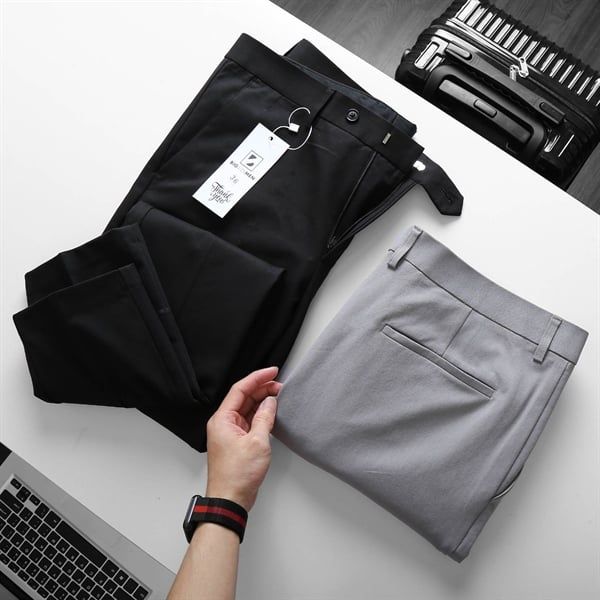 Quần tây dài vải tuyết mưa form thường (mẫu 1)