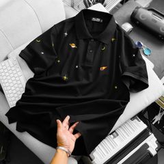 BIG MEN- Áo thun polo vải cotton thêu vũ trụ thời trang bigsize nam 85- 145kg