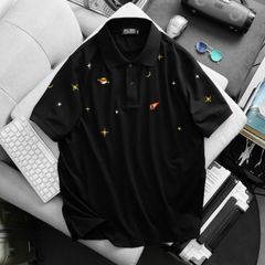 BIG MEN- Áo thun polo vải cotton thêu vũ trụ thời trang bigsize nam 85- 145kg