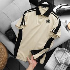 BIG MEN- Áo thun polo phối thân thêu huy hiệu thời trang bigsize nam 80- 130kg