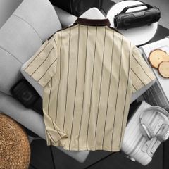 BIG MEN- Áo thun polo vải cotton sọc dọc phối chữ Aertu Fashion bigsize nam 85- 135kg