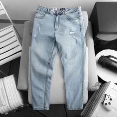 BIG MEN- Quần jean dài tông xanh form ống đứng thời trang bigsize nam80- 130kg_mã 04+05