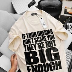 BIG MEN- Áo thun cotton in họa tiết chữ BIG ENOUGH thời trang bigsize nam 85- 145kg