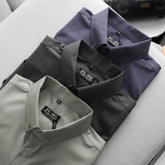 BIG MEN- Áo sơ mi tay ngắn vải kate mỹ màu thời trang công sở bigsize nam 80- 130kg