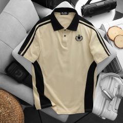 BIG MEN- Áo thun polo phối thân thêu huy hiệu thời trang bigsize nam 80- 130kg