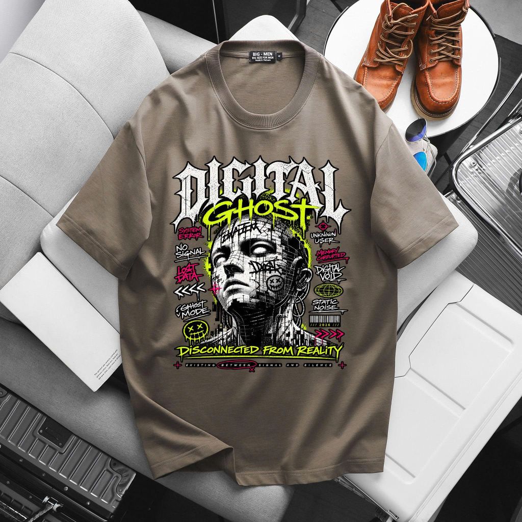 BIG MEN- Áo thun cotton in họa tiết DIGITAL thời trang bigsize nam 85- 145kg