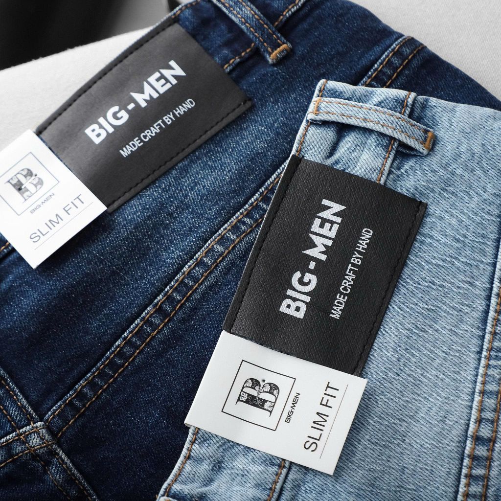 BIG MEN- Quần jean dài tông xanh form ống đứng thời trang bigsize nam80- 130kg_mã 04+05