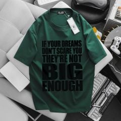 BIG MEN- Áo thun cotton in họa tiết chữ BIG ENOUGH thời trang bigsize nam 85- 145kg