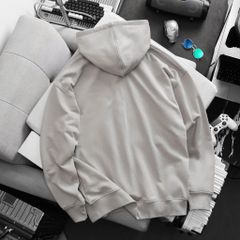BIG MEN- Áo khoác hoodie màu be chất vải nỉ cua thời trang bigsize nam 90- 135kg