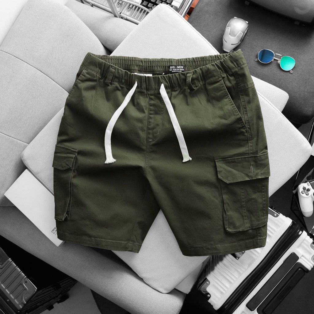 BIG MEN- Quần short kaki túi hộp cá tính thời trang bigsize nam 80- 130kg
