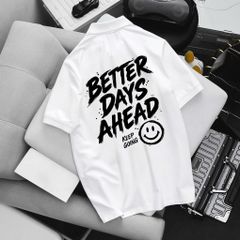 BIG MEN- Áo thun polo cotton bigsize nam in  Ahead hai mặt thời trang 85- 145kg