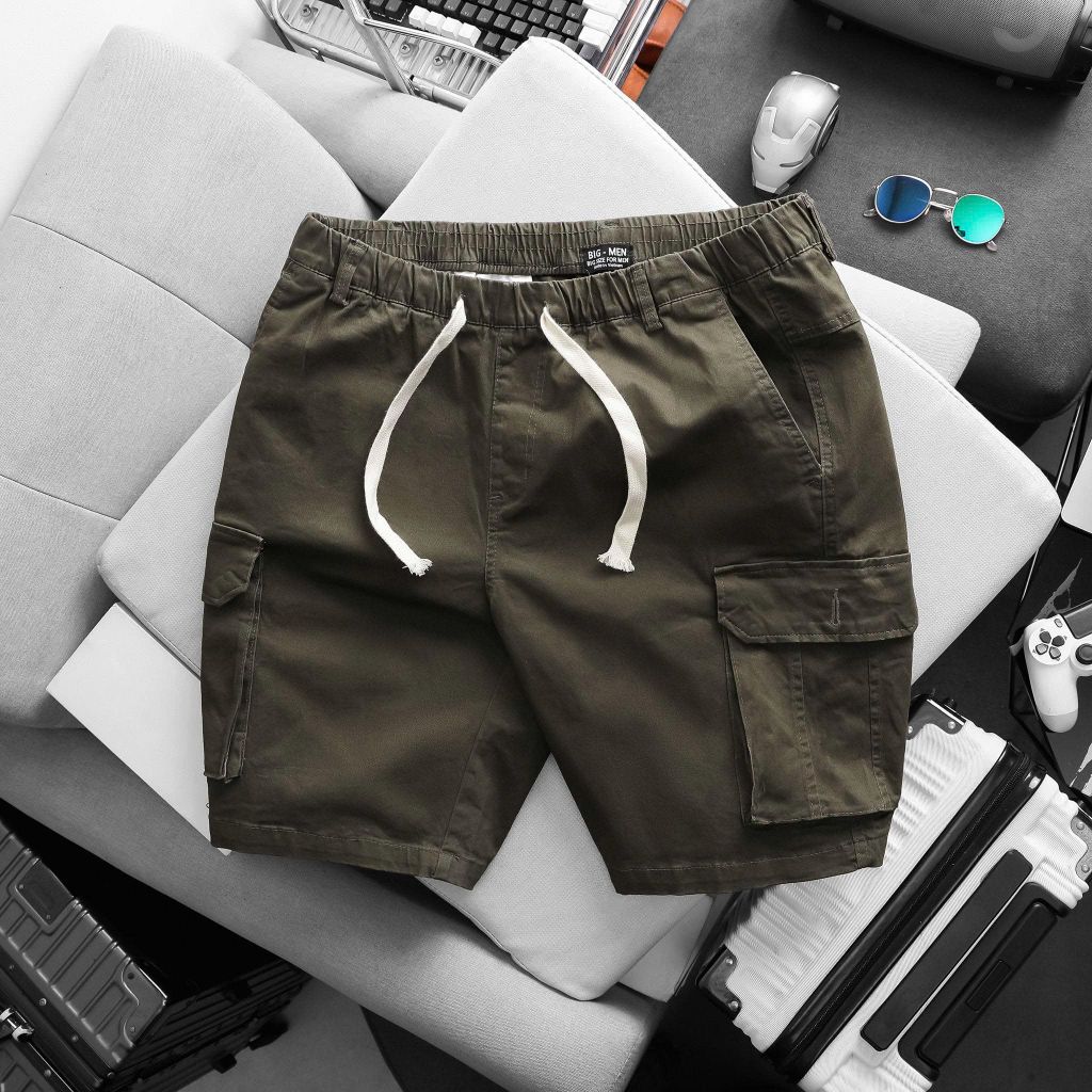 BIG MEN- Quần short kaki túi hộp cá tính thời trang bigsize nam 80- 130kg