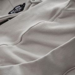 BIG MEN- Áo khoác hoodie màu be chất vải nỉ cua thời trang bigsize nam 90- 135kg
