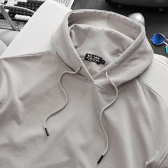 BIG MEN- Áo khoác hoodie màu be chất vải nỉ cua thời trang bigsize nam 90- 135kg
