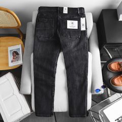 Quần jean ống suông tông đen xám phối cá tính bigsize nam 80- 130 kg