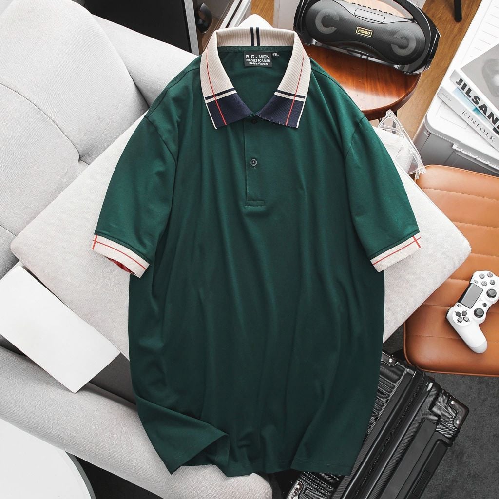 SALE 199K _ Áo thun polo phối nhiều mẫu bigsize nam <135kg
