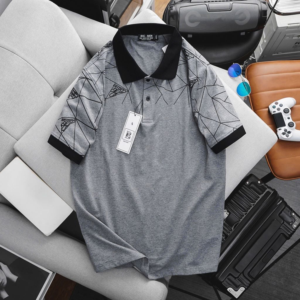 SALE 199K _ Áo thun polo phối nhiều mẫu bigsize nam <135kg