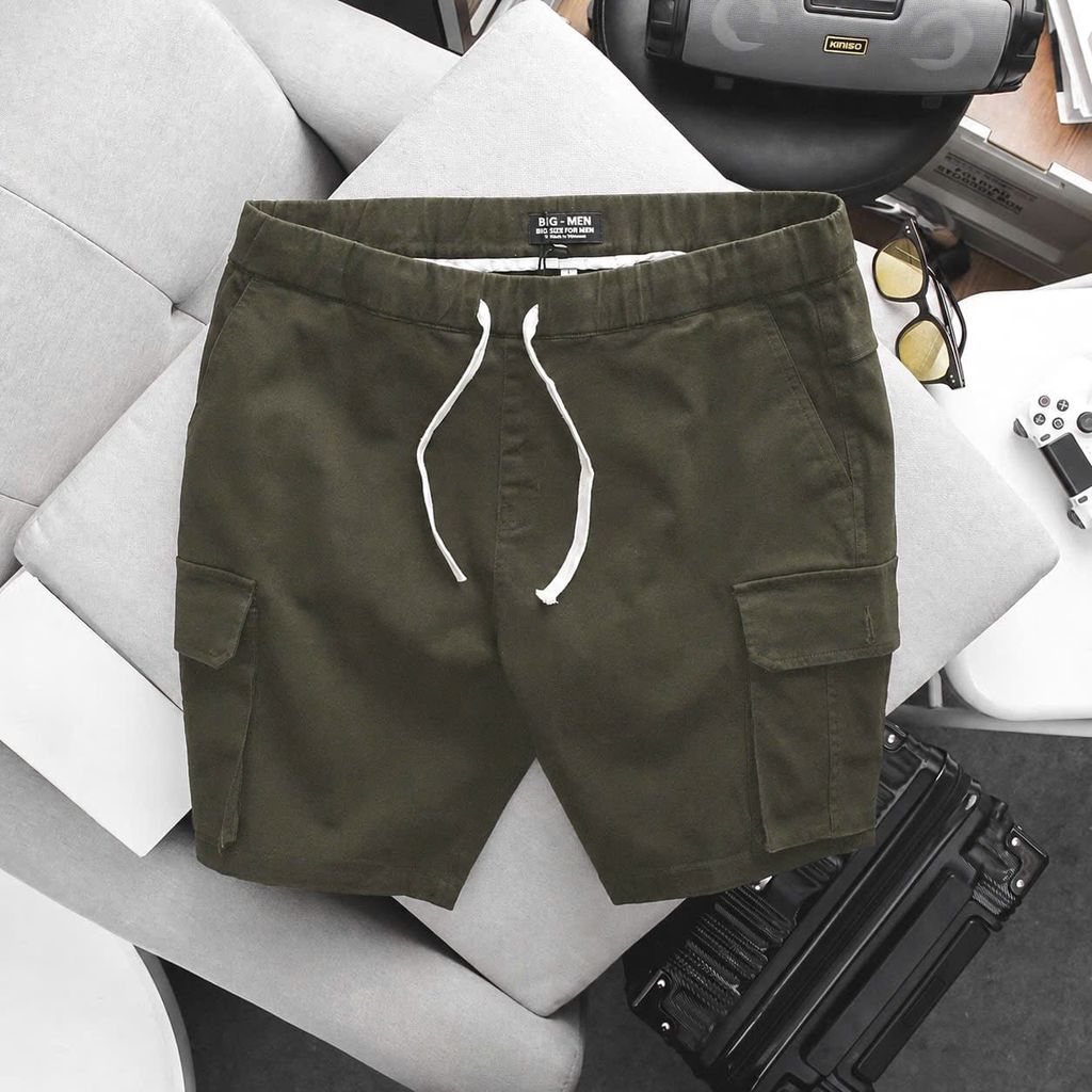 Quần short kaki lưng thun túi hộp đủ màu (Mẫu 4)