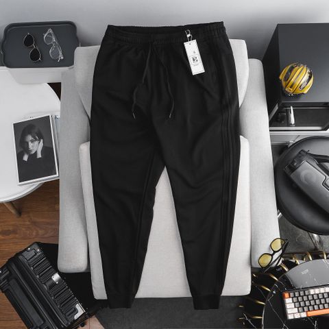 Quần thun dài thể thao phối sọc thời trang big size nam <140 kg