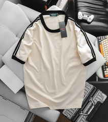Áo thun cotton sọc vai thời trang cỡ đại (Mẫu 7)